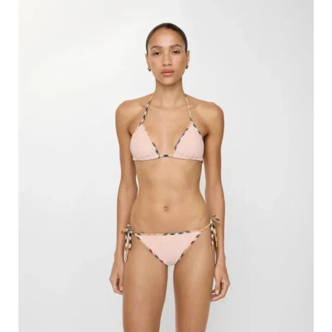 Bikini-Slip mit Karobordüre