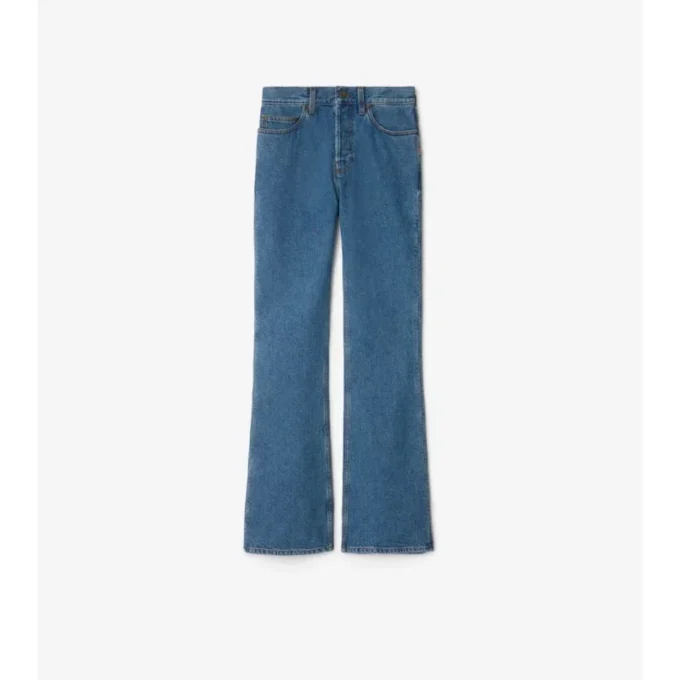 Bootcut-Jeans mit hoher Leibhöhe