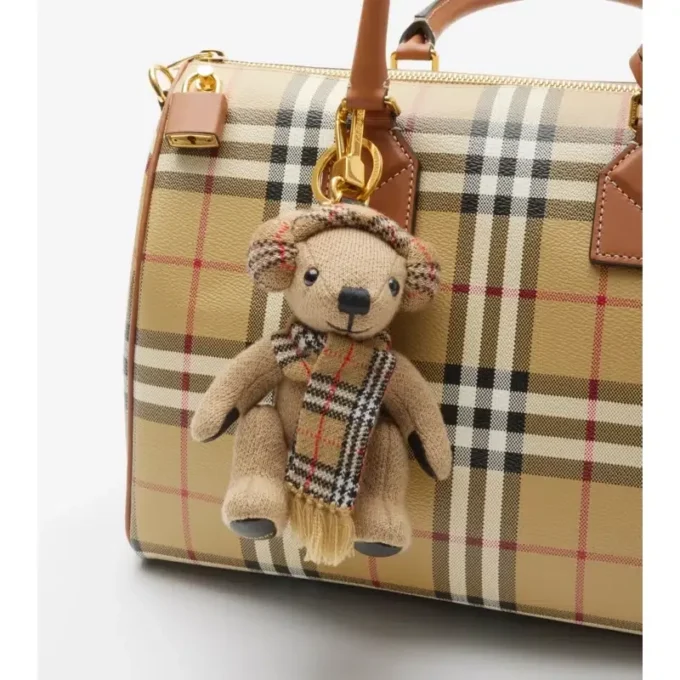 Bowlingtasche mit mittelgroßem Karomuster