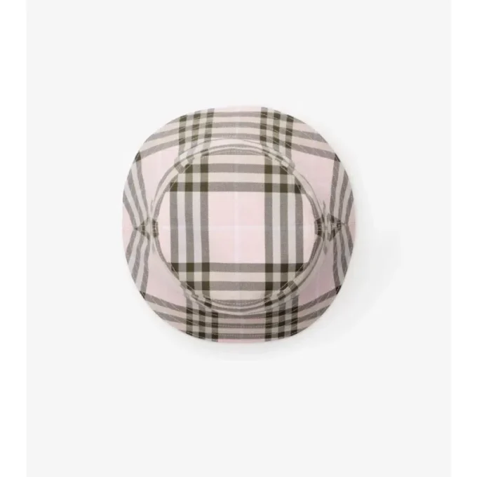 Bucket Hat aus Baumwolle mit Karomuster