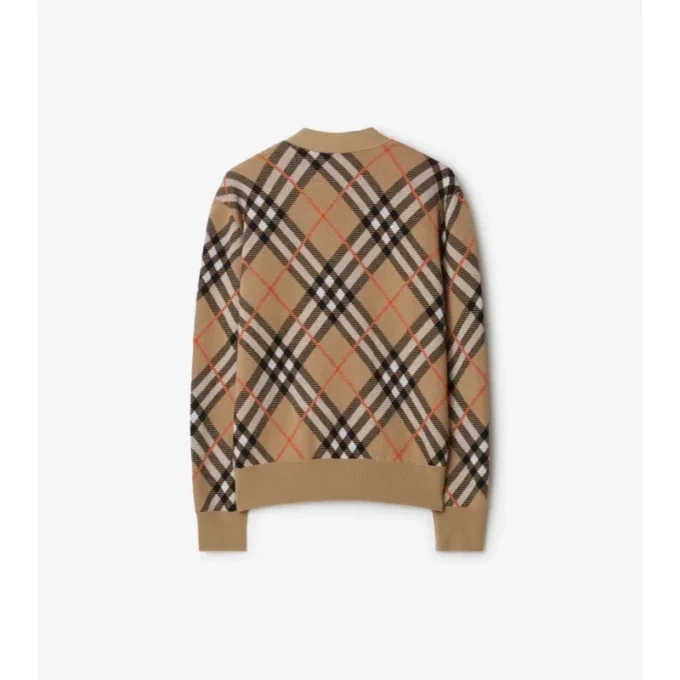 Cardigan aus Woll-Mohair-Mischung mit Karomuster