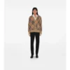 Cardigan aus Wolle-Mohair-Mischung mit Karomuster
