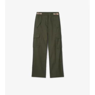 Cargohose aus Gabardine mit Karobeschlägen