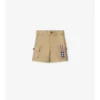 Cargoshorts aus Baumwolle mit Karomuster