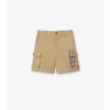 Cargoshorts aus Baumwolle mit Karomuster
