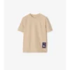 Check Label Baumwoll-T-Shirt