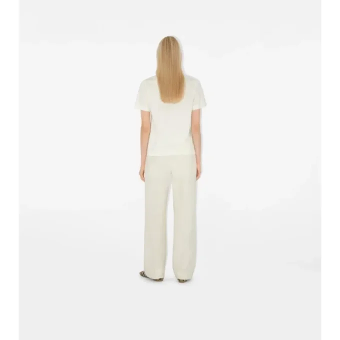 Check Label Baumwoll-T-Shirt