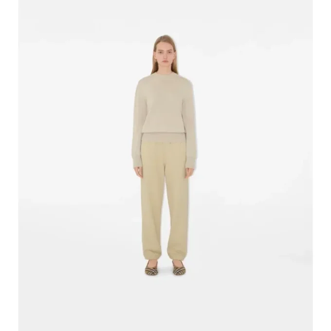 Check Label Jogginghose aus Baumwolle