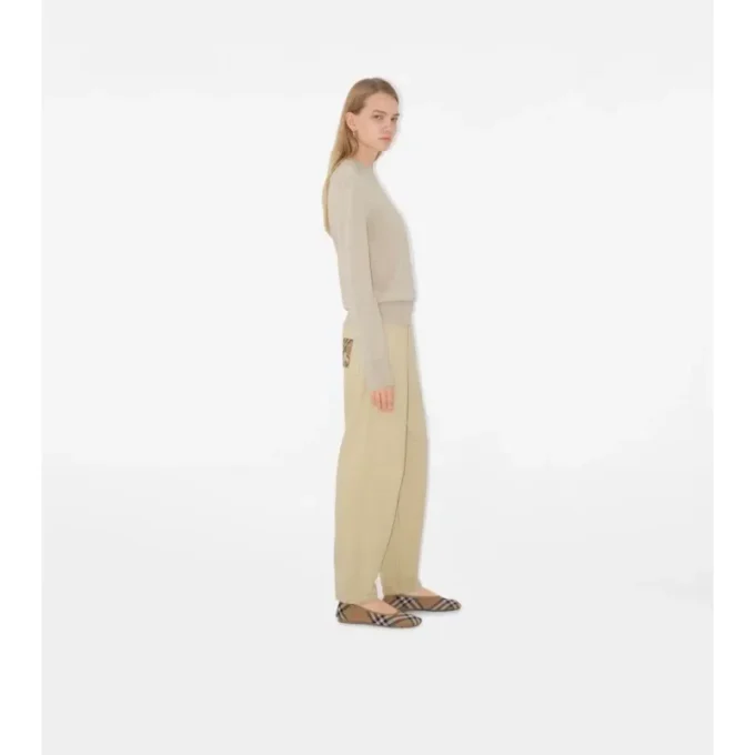 Check Label Jogginghose aus Baumwolle