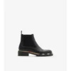Chelsea-Stiefel aus Leder in der Farbe „Gravel“