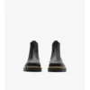 Chelsea-Stiefel aus Leder in der Farbe „Gravel“