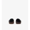 Clogs aus Wildleder mit Karomuster