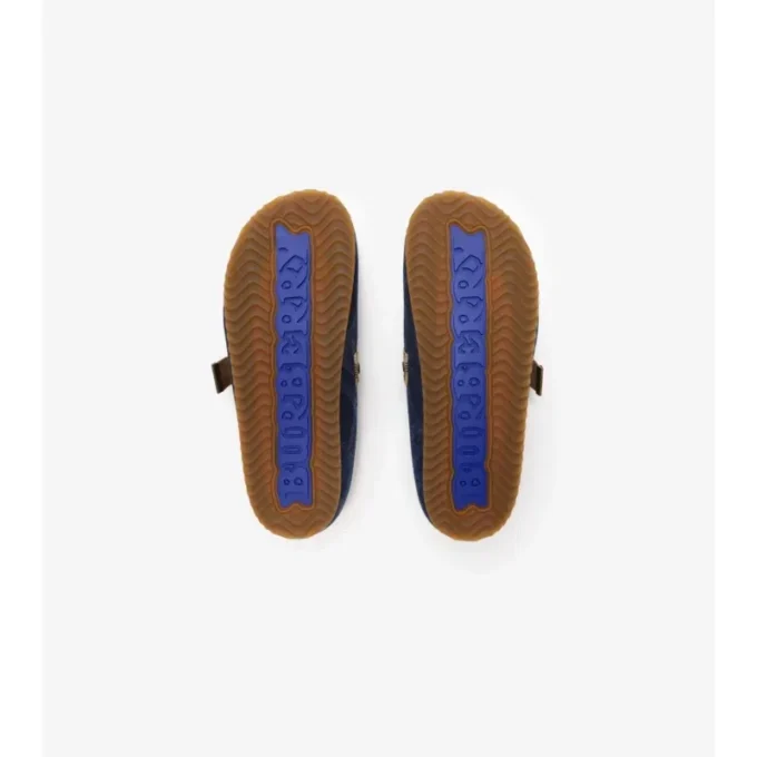 Clogs „Urchin“ aus Denim mit Karomuster