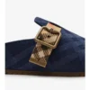 Clogs „Urchin“ aus Denim mit Karomuster