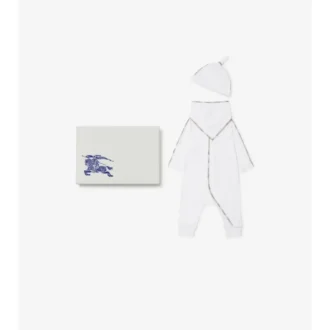 Dreiteiliges Baby-Geschenkset aus Stretch-Baumwolle