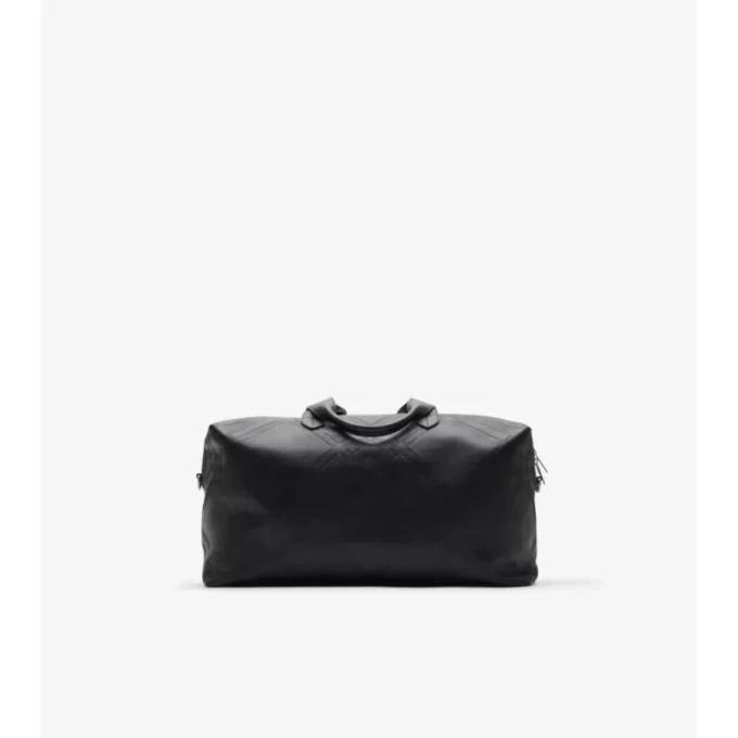 Duffle-Tasche mit geprägter Karomusterung
