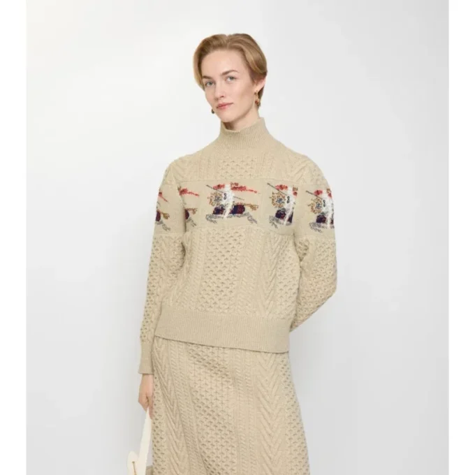 EKD Aran-Strickpullover aus Wolle