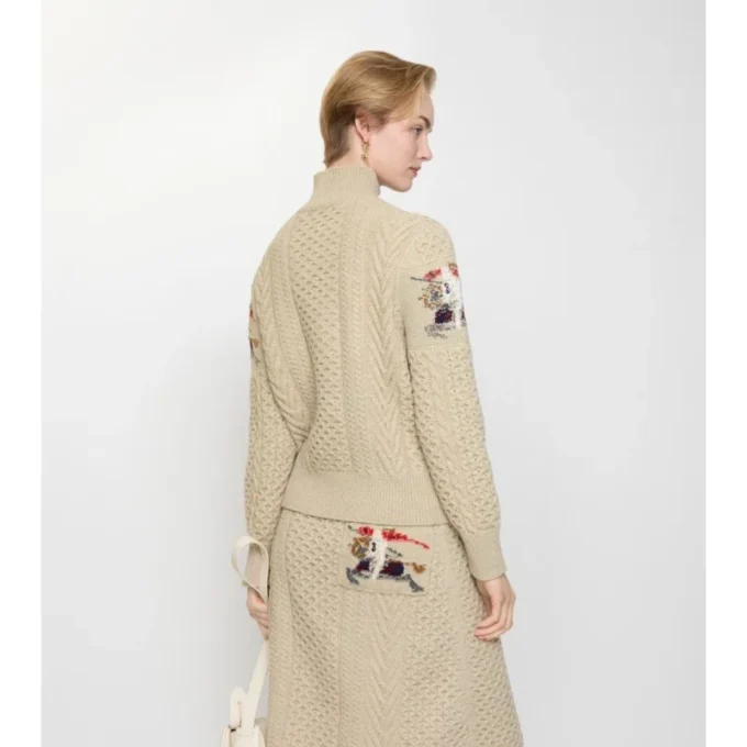 EKD Aran-Strickpullover aus Wolle