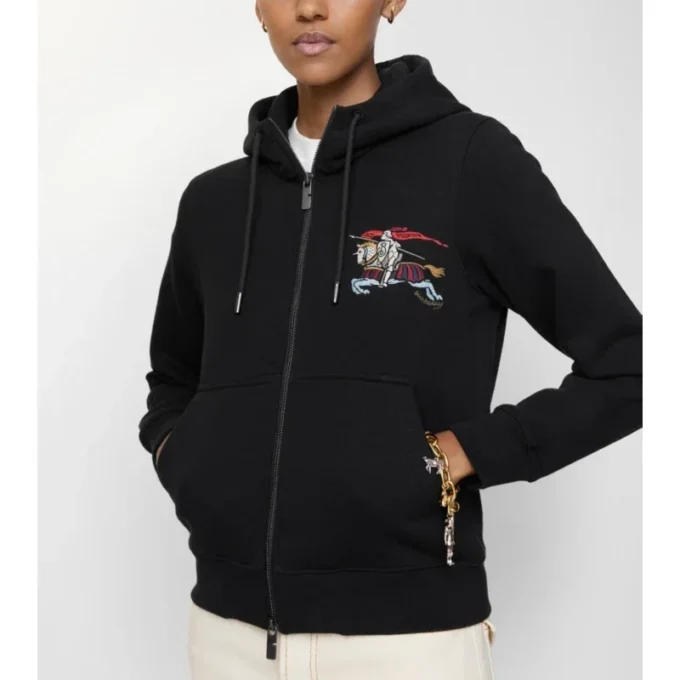 EKD Baumwoll-Kapuzenpullover mit Reißverschluss