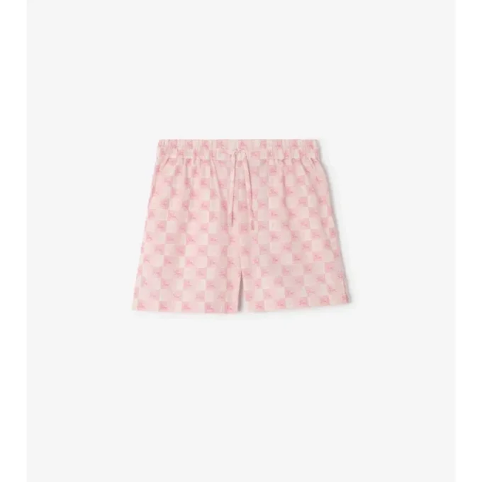EKD Checkerboard  Shorts aus Baumwollpopeline