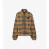 Fleece aus Woll-Kaschmir-Mischung mit Karomuster