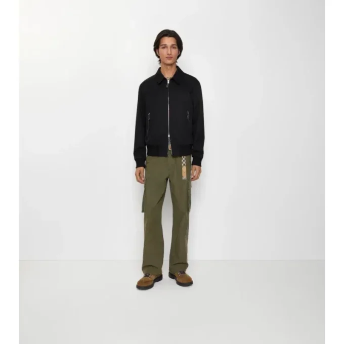Gabardine-Harrington-Jacke