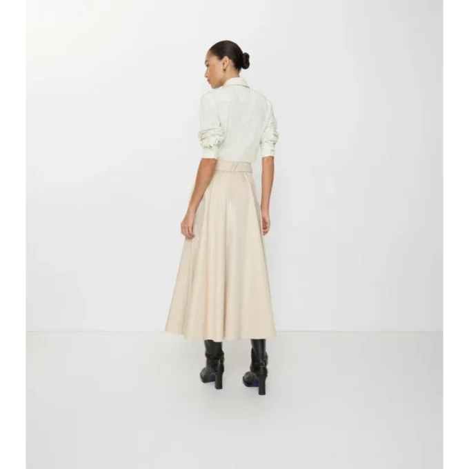 Gabardine-Trench-Midirock