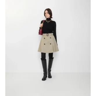 Gabardine-Trench-Minirock