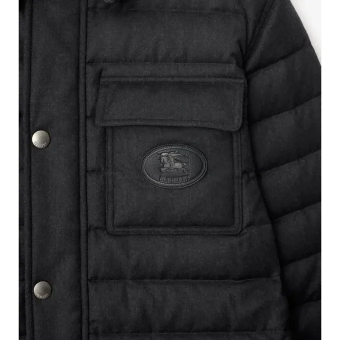 Gefüttertes Overshirt aus Wollflanell