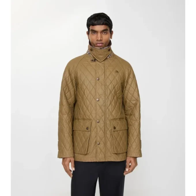 Gesteppte Barn-Jacke aus beschichteter Baumwolle