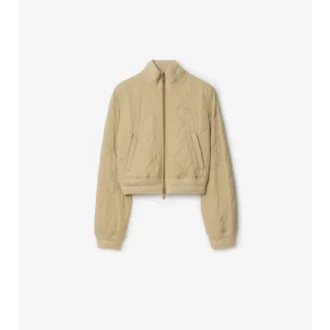 Gesteppte Bomberjacke aus Gabardine