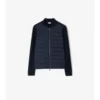 Gesteppte Jacke aus Nylon und Wolle