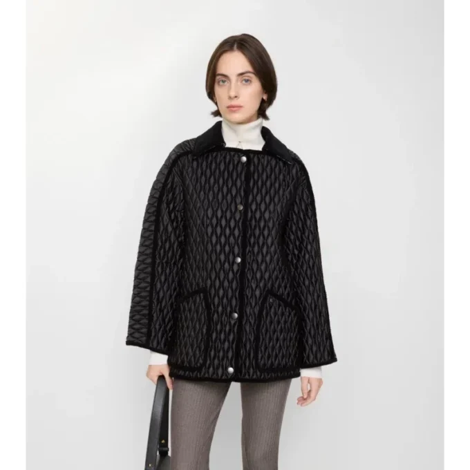 Gesteppte Nylon-Floriston-Jacke