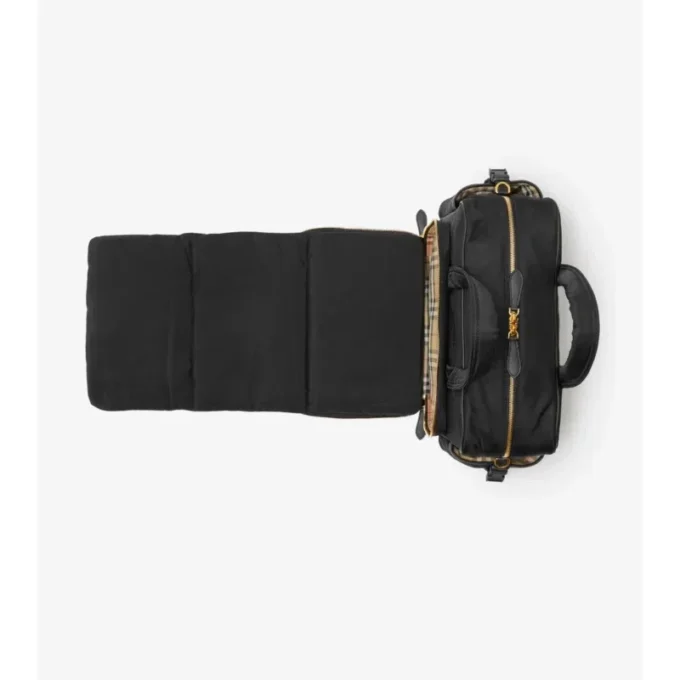 Gesteppte Wickel-Tasche aus Nylon