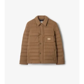 Gestepptes Overshirt aus Kaschmir