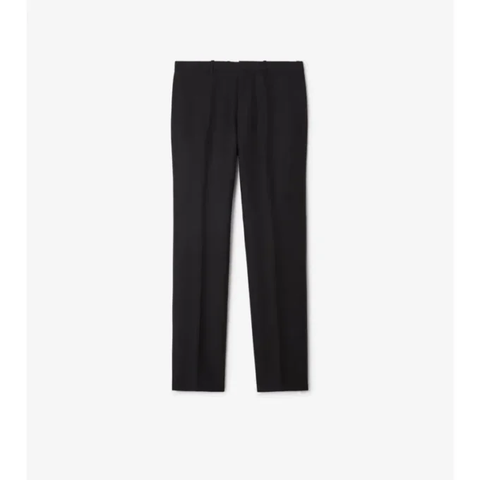 Gestreifte, maßgeschneiderte Hose aus Woll-Mohair