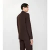 Gestreifte, maßgeschneiderte Jacke aus Wolle und Mohair