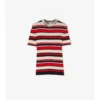 Gestreiftes T-Shirt aus Wolle