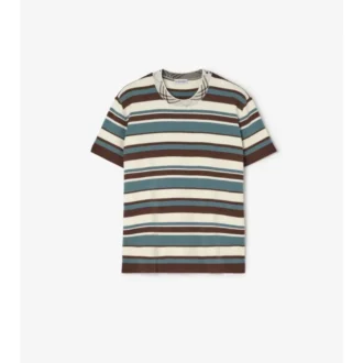 Gestreiftes T-Shirt aus Wollmischung