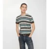 Gestreiftes T-Shirt aus Wollmischung