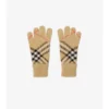 Handschuhe aus Kaschmirmischung mit Karomuster