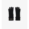 Handschuhe aus Wollmischung mit Logo-Aufnäher
