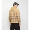 Hoodie aus Baumwolle mit Farbverlauf und Reißverschluss