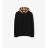 Hoodie mit Kapuze aus Baumwollflanell im Burberry-Karomuster