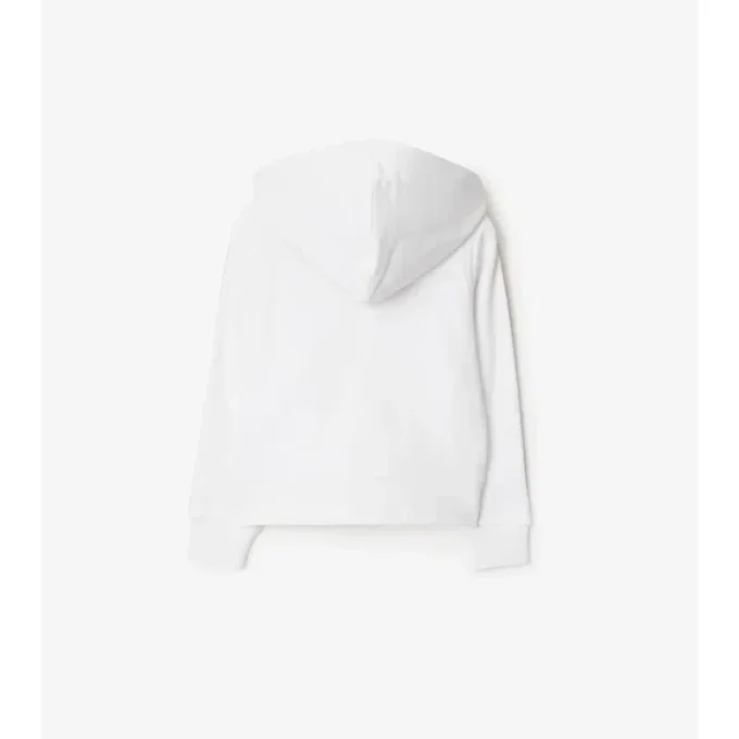 Hoodie mit Reißverschluss aus Baumwolle mit Karomuster