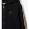 Hoodie mit Reißverschluss aus Baumwolle mit Karomuster