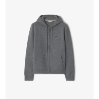 Hoodie mit Reißverschluss aus Kaschmirmischung