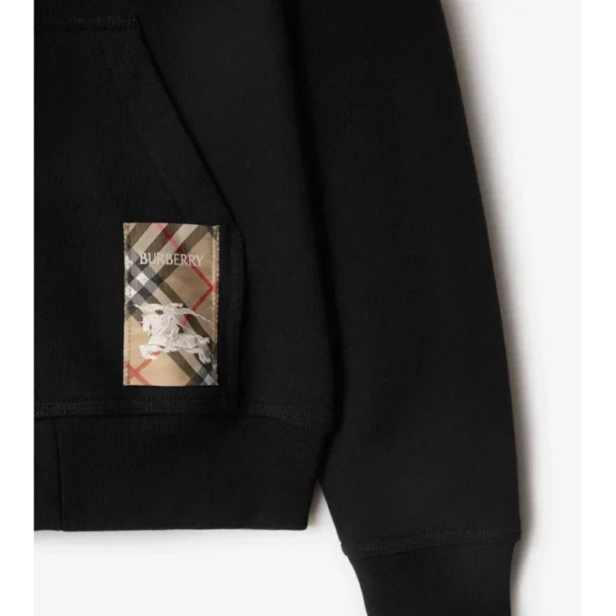 Hoodie mit Reißverschluss und Karomuster