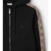 Hoodie mit Reißverschluss und Karomuster aus Baumwolle