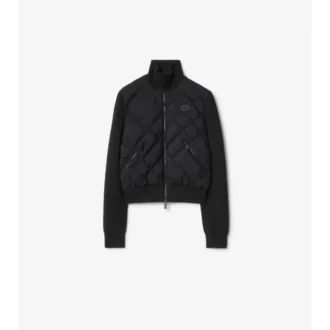 Jacke aus Nylon und Wolle mit Check-Stitch